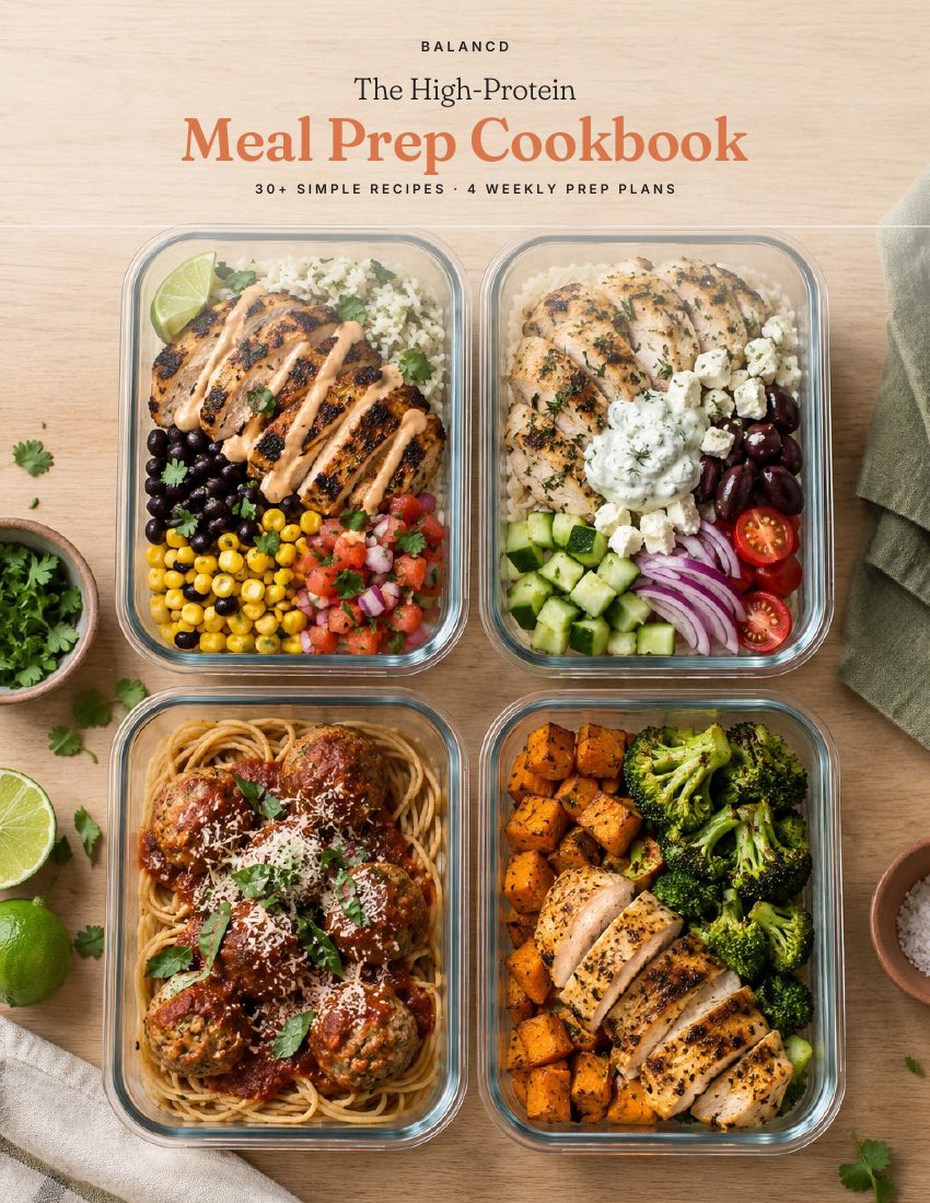 The High-Protein Meal Prep Cookbook cover