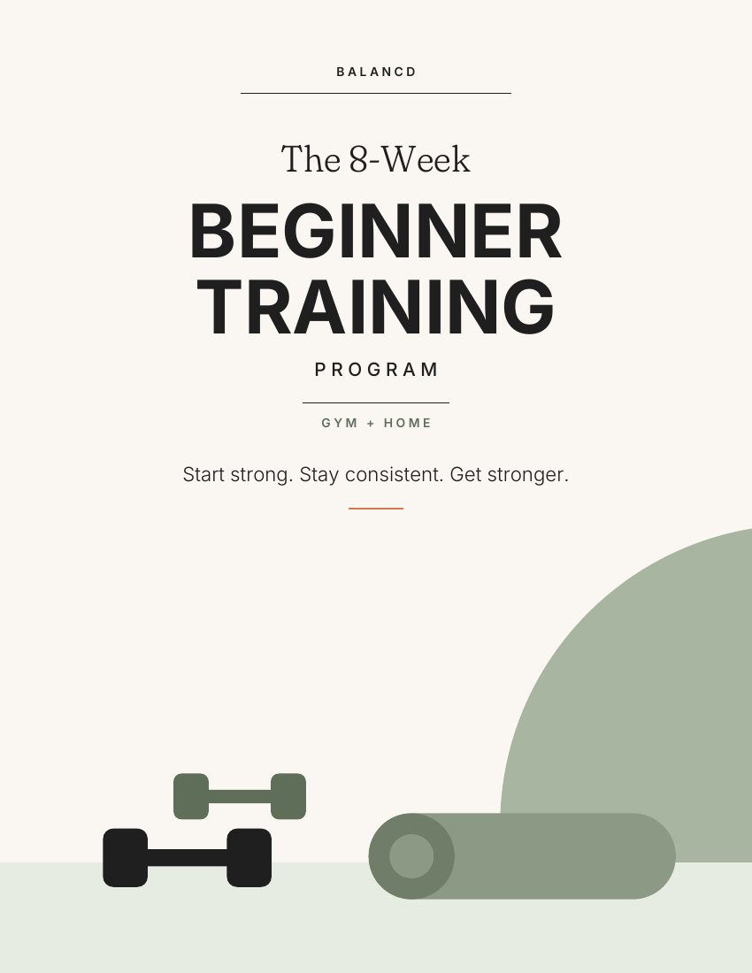 The 8-Week Beginner Training Program cover