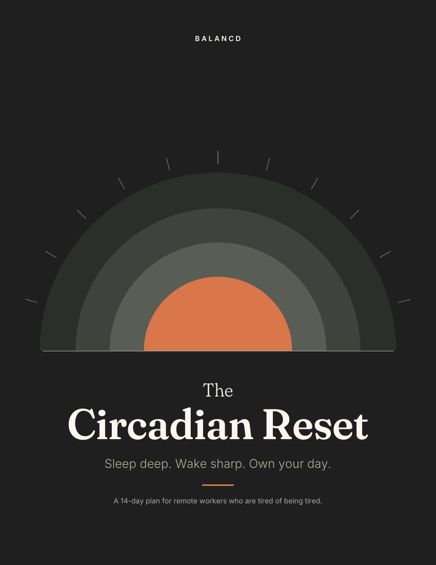 The Circadian Reset cover