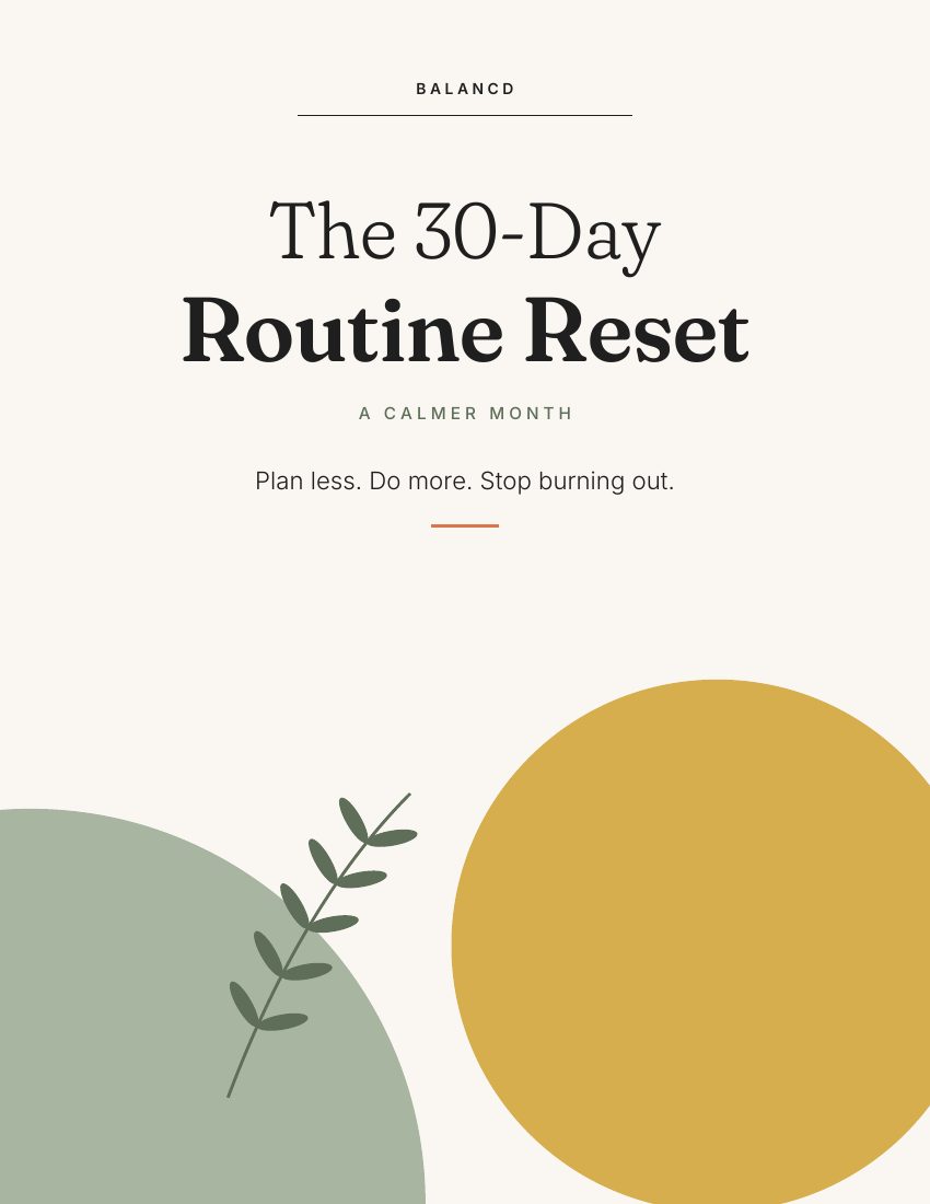 The 30-Day Routine Reset cover