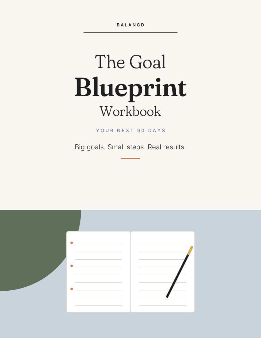 The Goal Blueprint Workbook cover