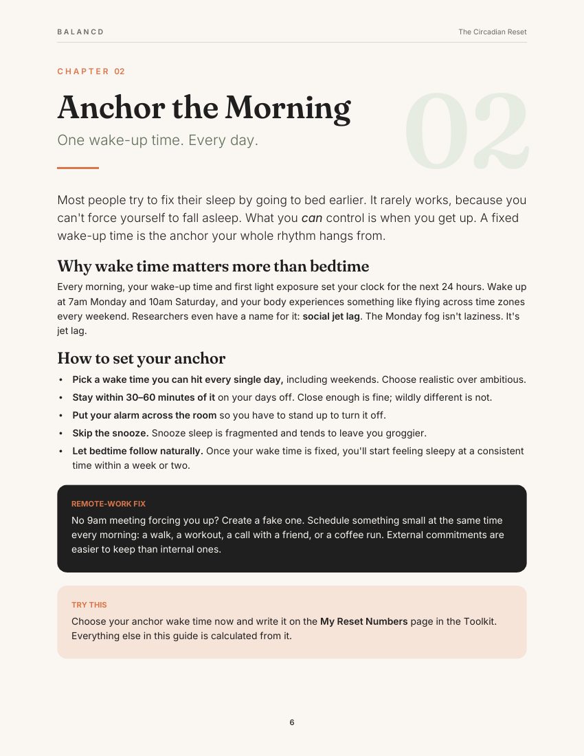 The Circadian Reset — Why you're tired